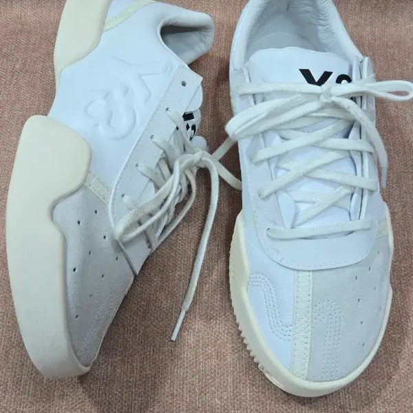 [BUNJANG] Adidas Y-3 Yohji Yamamoto Courtiler All White Sneakers / [정품] Y-3 요지하마모토  250mm- 코트 틸러 올화이트