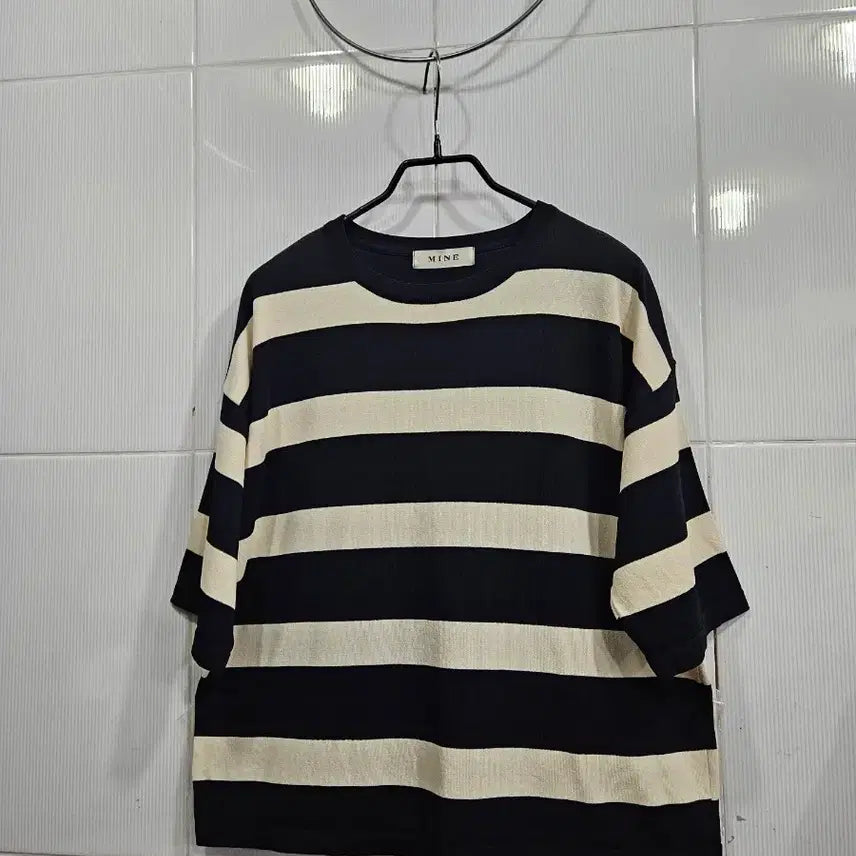 [BUNJANG] Mine Knit T-Shirt (Size 77) / (한섬)MINE니트티(77)