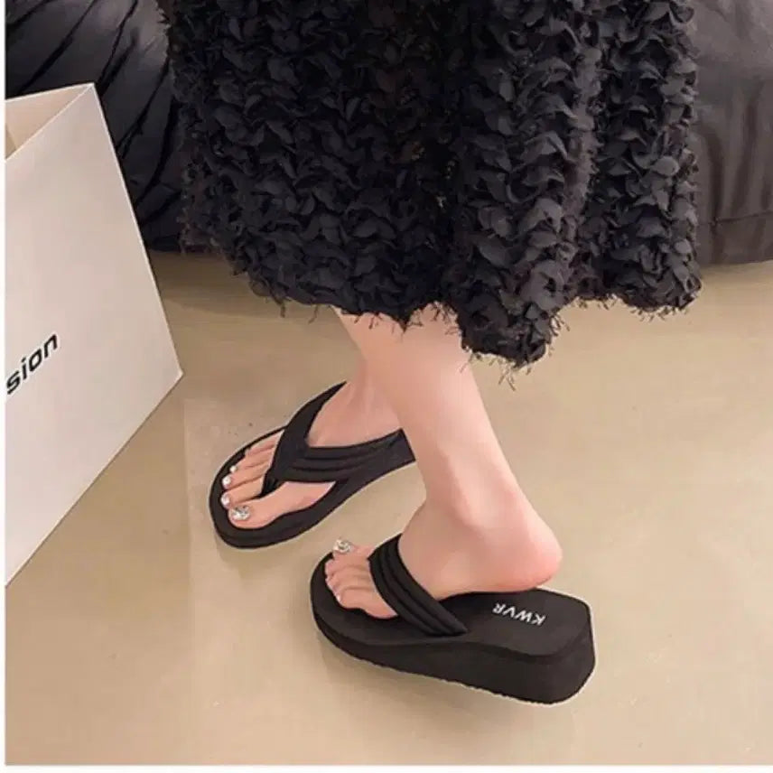 [BUNJANG] Platform Flip-Flops 225 / 통굽 쪼리 225