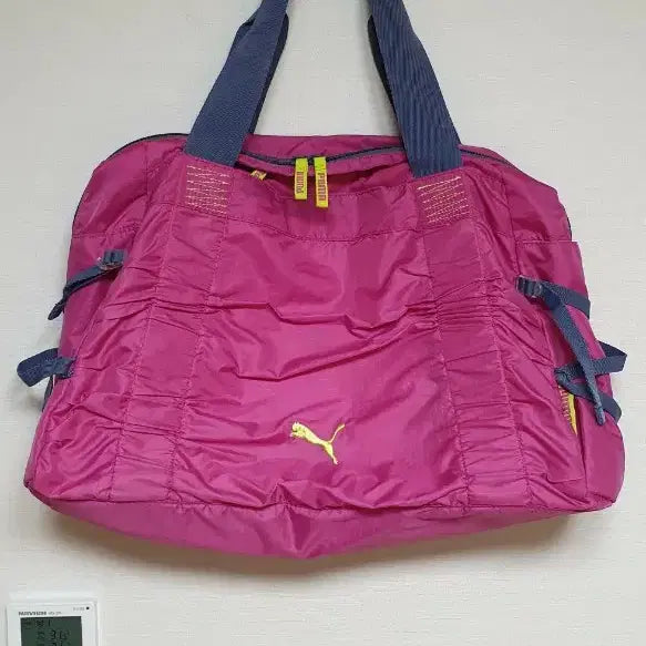 [BUNJANG] Puma Pink Shirring Tote Bag / 퓨마 핑크 셔링 토트백