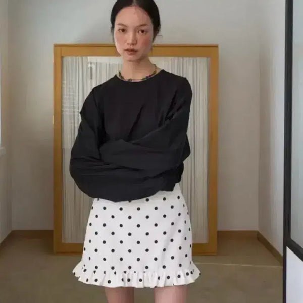 [BUNJANG] Oursalty Dot Mini Skirt - Size M / 아우어솔티 도트 스커트 M
