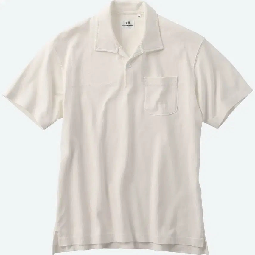 [BUNJANG] Uniqlo Engineered Garments Collaboration Polo Shirt White / 유니클로 엔지니어드가먼츠 폴로 카라티 화이트