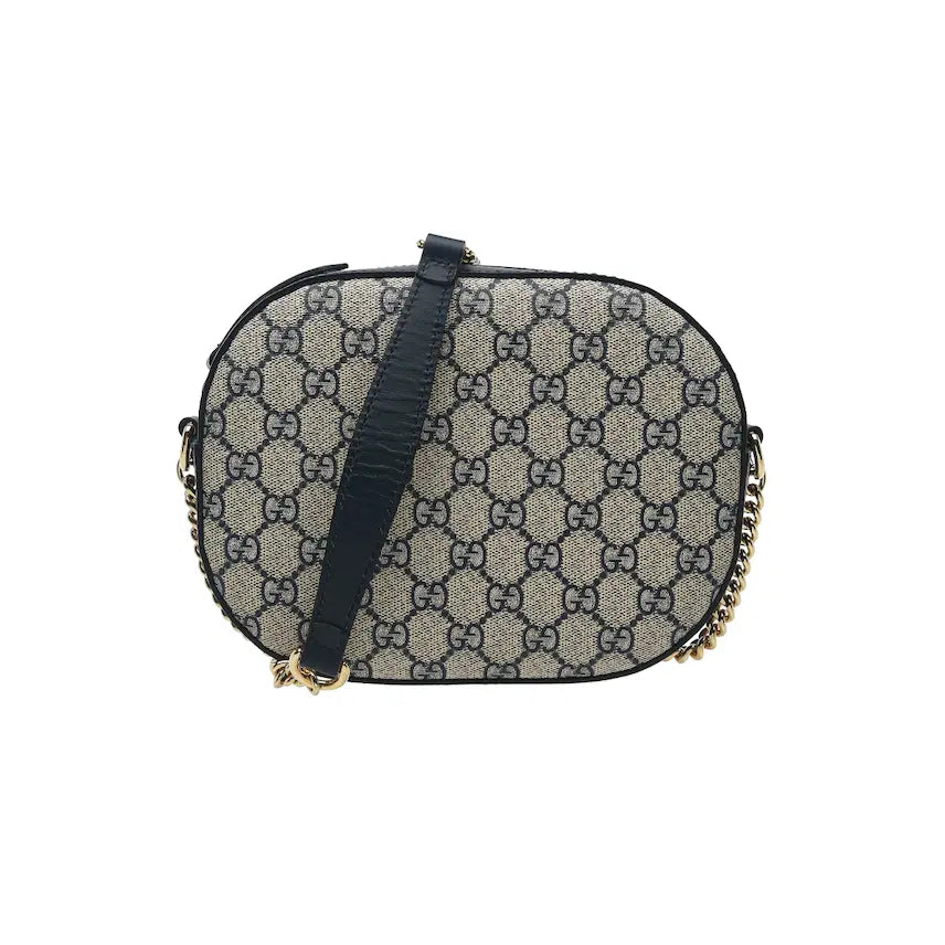 [BUNJANG] Gucci GG Supreme Chain Camera Crossbody Bag / 구찌 GG 수프림 체인 카메라 크로스백