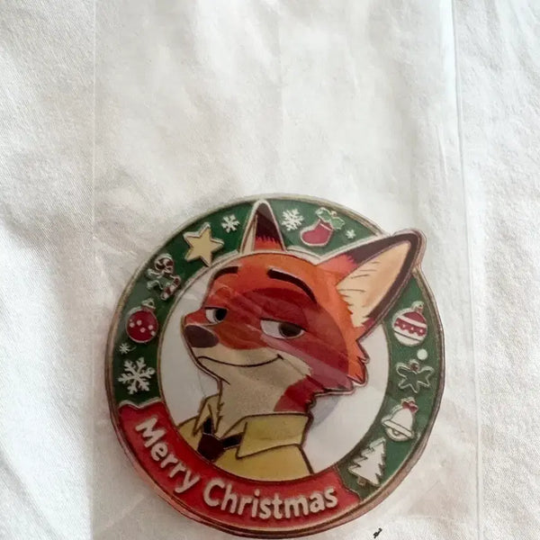 [BUNJANG] Zootopia Nick Wilde Merry Christmas Magnet / 주토피아 닉 와일드 메리 크리스마스 자석