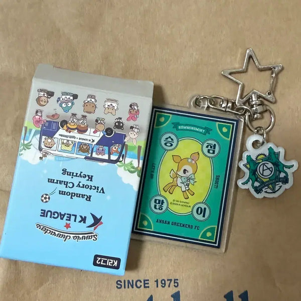 [BUNJANG] Ansan Greeners K League X Sanrio Random Keyring / 안산 그리너스 K리그 X 산리오 랜덤 키링 새 상품
