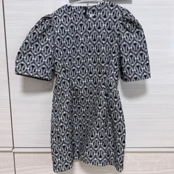 [BUNJANG] Glasshopper Patterned Mini Dress / 글라스호퍼 패턴드 원피스