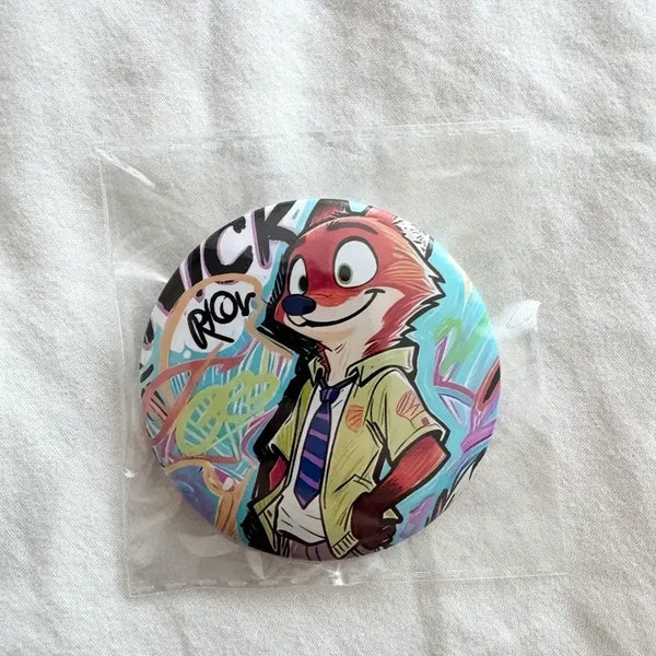 [BUNJANG] Zootopia Nick Wilde Badge / 주토피아 닉 와일드 뱃지