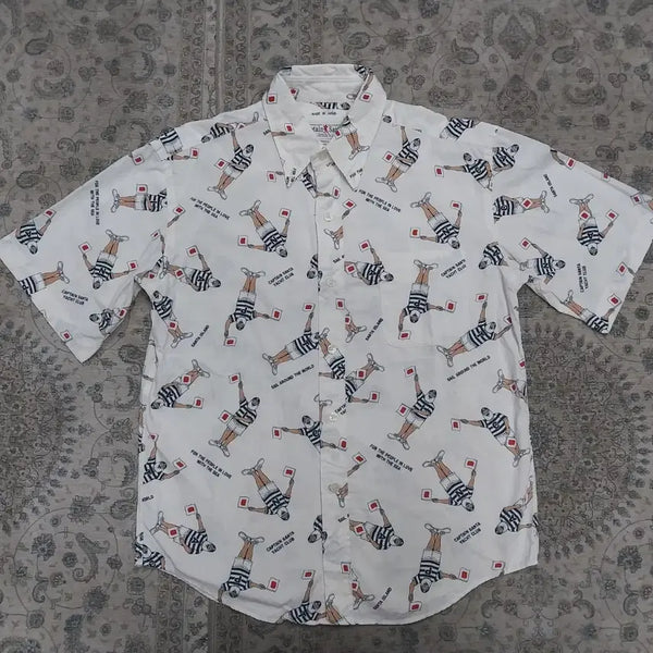 [BUNJANG] Captain Santa Oversized Short-Sleeve Shirt (Size S) / captain Santa 캡틴산타 오버핏 반팔 셔츠 S (95-100)