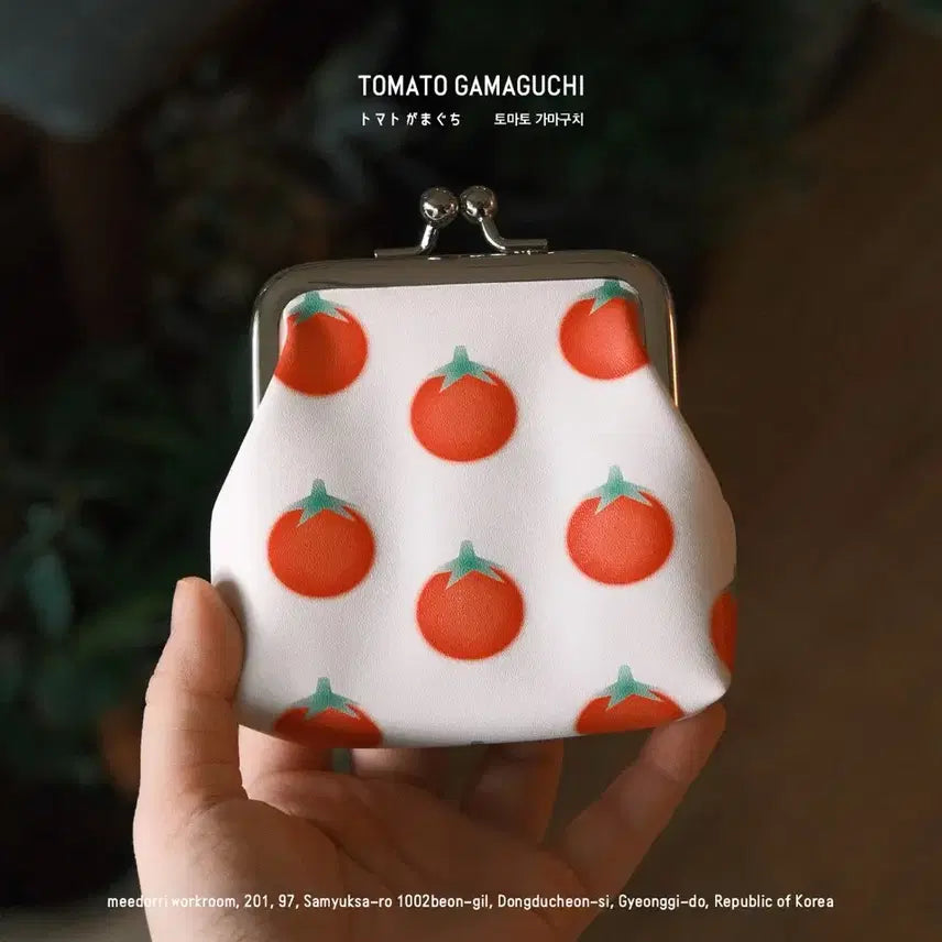 [BUNJANG] Midori Workshop Tomato Gamaguchi Pouch / 미도리작업실/토마토 가마구치 파우치