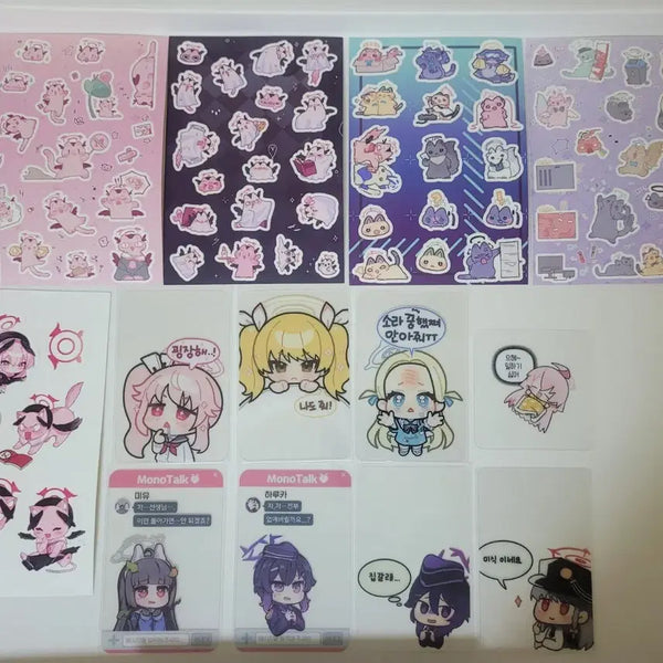 [BUNJANG] Blue Archive Sticker & Photocard Bundle Set / 블루아카이브 스티커&포토카드 일괄