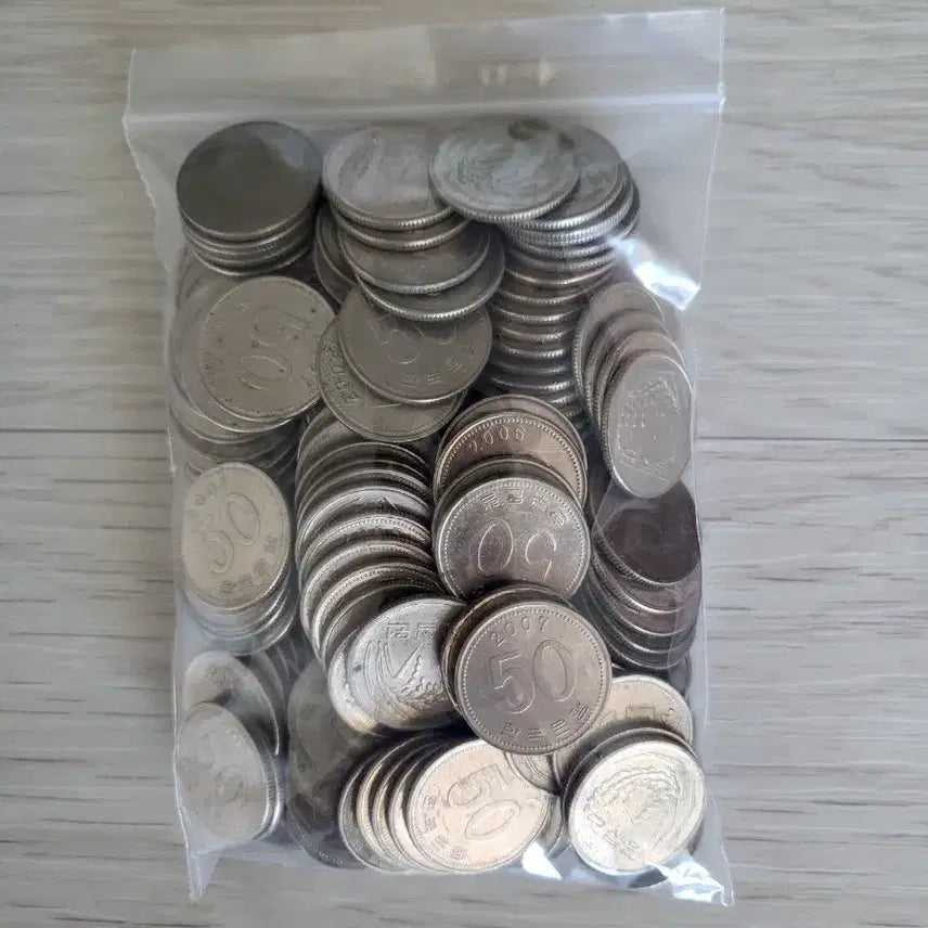 [BUNJANG] 1990-2017 50 Won Coin Bundle (160 Coins) / 2000년대 50원 동전 160개