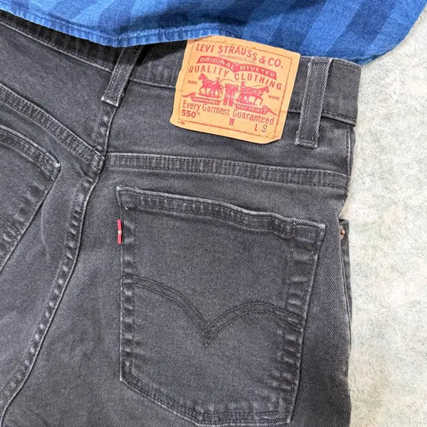 [BUNJANG] Levi's 550 Relaxed Fit Black Jeans / [택포] [27] 리바이스550 릴렉스핏 블랙진 청바지