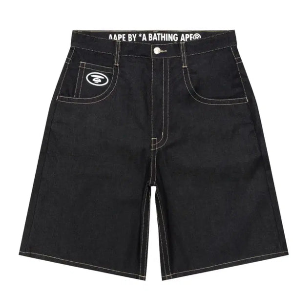 [BUNJANG] Ape Bermuda Raw Denim Shorts / 에이프 버뮤다 생지 데님