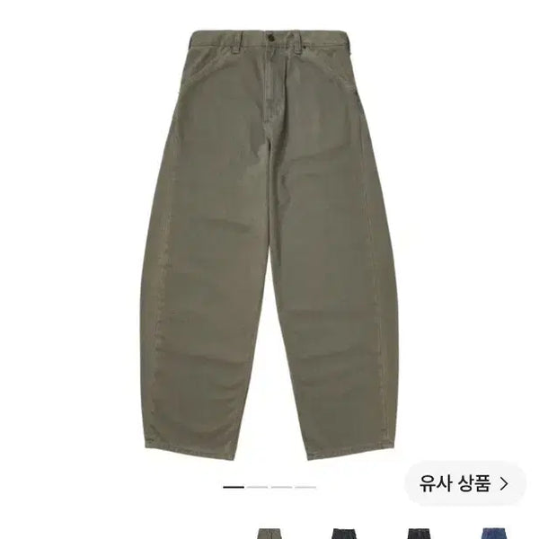 [BUNJANG] Hatching Room Curve Jeans Washed Olive / [3] 해칭룸 커브진 워시드 올리브