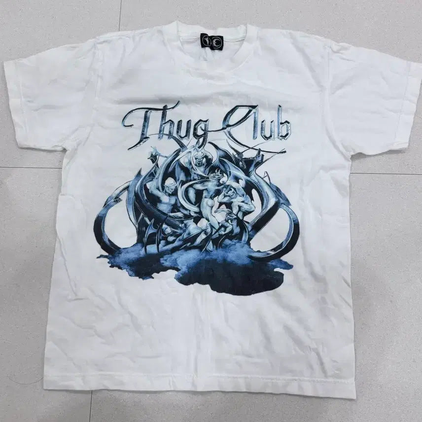 [BUNJANG] Thug Club Devil Graphic T-Shirt / 떠그클럽 악마 반팔티