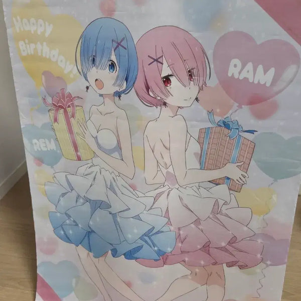 [BUNJANG] Re:Zero Rem & Ram Tapestry / 렘 람 테피  리제로