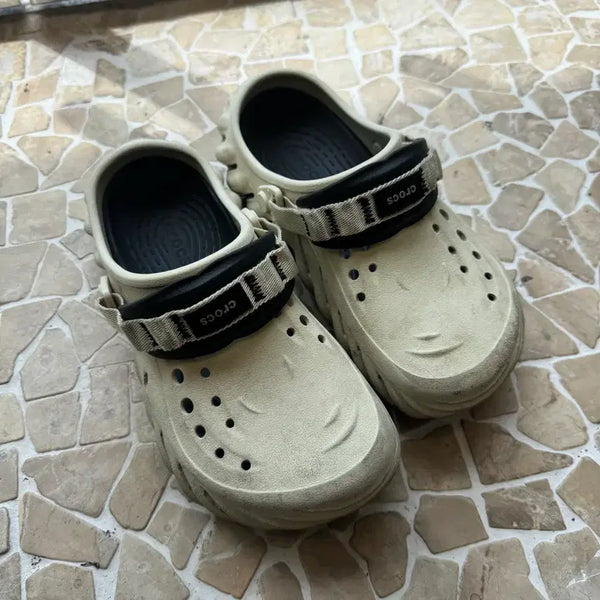 [BUNJANG] Crocs Echo Clog Beige 250mm (M6 W8) / 크록스 에코 클로그 본 250(m6 w8)