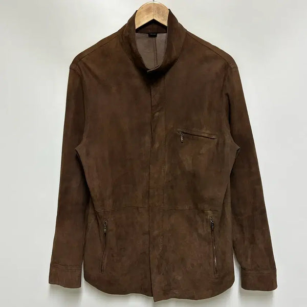 [BUNJANG] Giorgio Armani Classic Italian Lambskin Suede Leather Jacket / [남자-95 (48)]조르지오 아르마니 클래식 이탈리아 램스킨 스웨이드레더 자켓