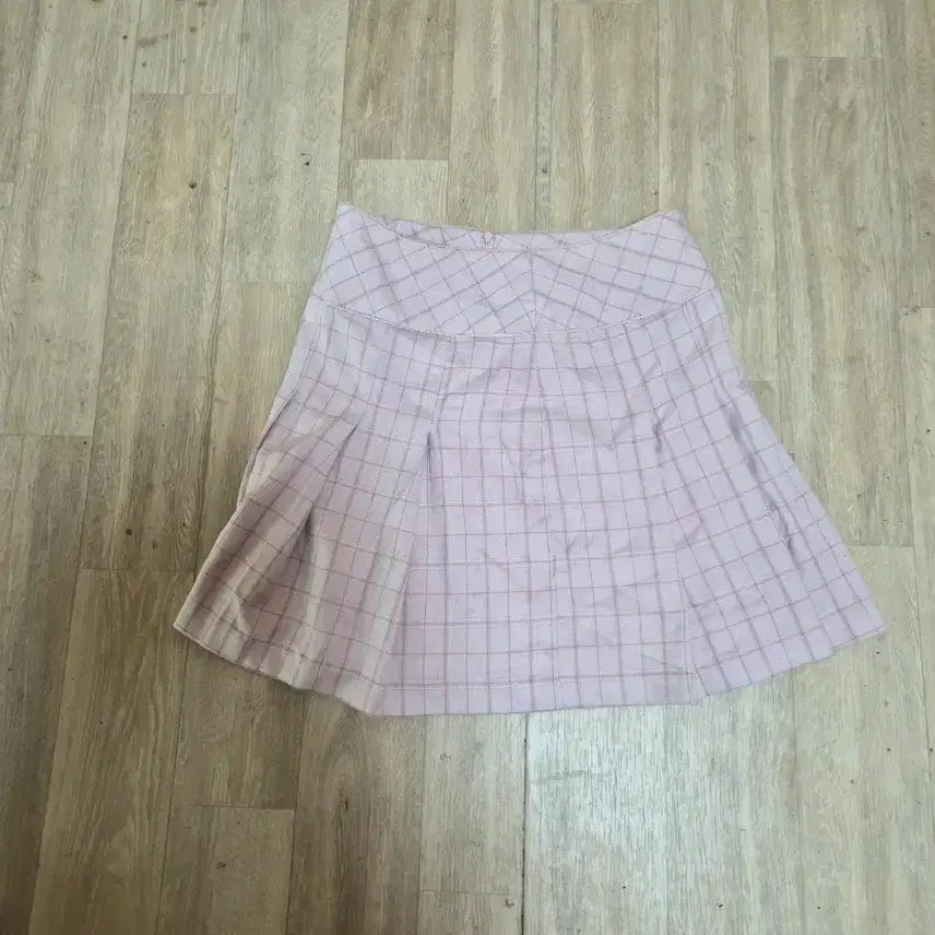 [BUNJANG] Check Pattern Midi Skirt / 주름치마