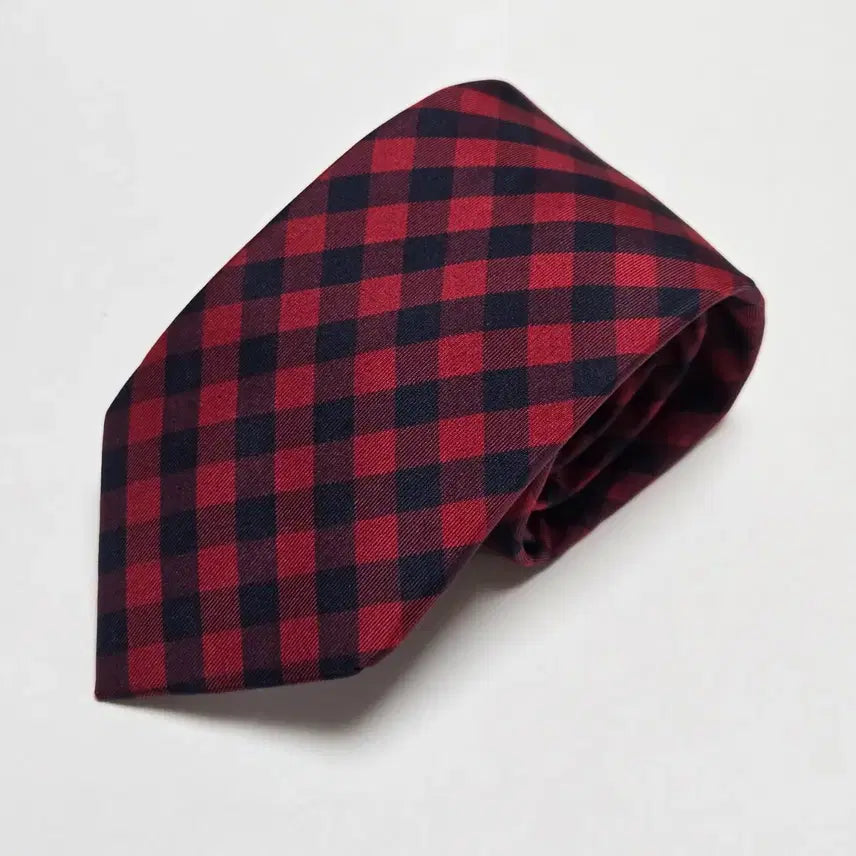 [BUNJANG] Tommy Hilfiger Silk Check Pattern Necktie / 타미힐피거 넥타이
