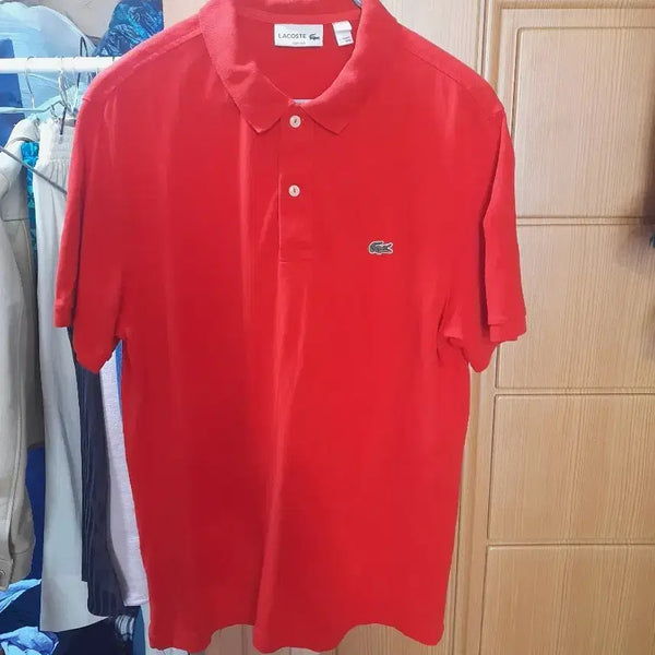 [BUNJANG] Lacoste Men's Red Polo Shirt Size L / 라코스테 남성 카라티 L