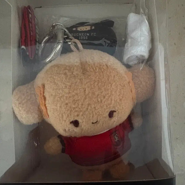 [BUNJANG] Bucheon FC 1995 Sanrio Corgi Myung Doll Keyring (Tanned) / K리그 산리오 코기뮹 부천 fc 1995 인형 키링 태닝
