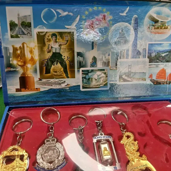 [BUNJANG] Hong Kong Souvenir Keychain Set / 홍콩 기념품 열쇠고리 세트