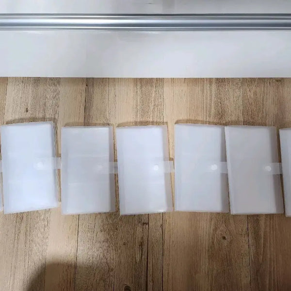 [BUNJANG] Translucent Cover 3-Section Clear Binder (20-Sheet Capacity) / 반투명커버 투명바인더(3등분)_중고/20매(양면으로40장가능)_7개