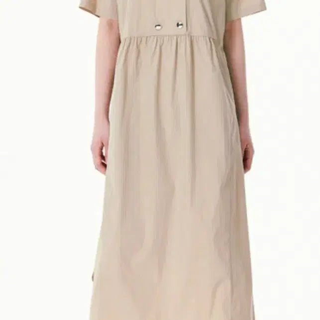 [BUNJANG] G-Cut Big Collar Long Dress / 지컷 빅 카라 롱 원피스