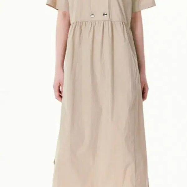 [BUNJANG] G-Cut Big Collar Long Dress / 지컷 빅 카라 롱 원피스