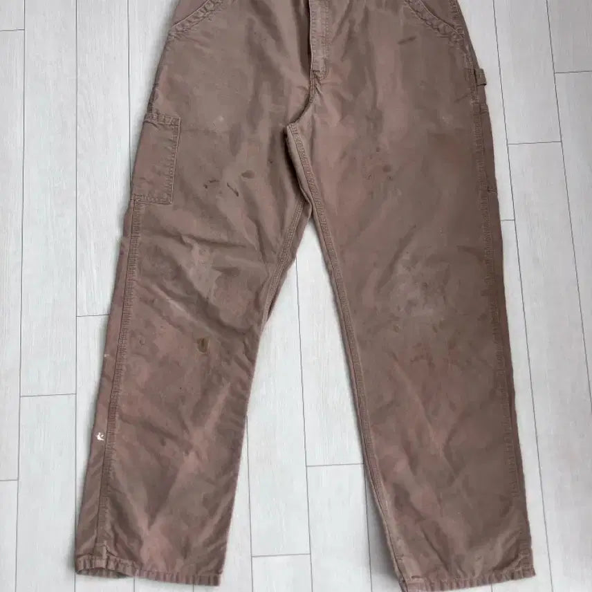 [BUNJANG] Carhartt Single Knee Carpenter Work Pants Brown Khaki / 칼하트 싱글니 카펜터 워크팬츠 브라운카키