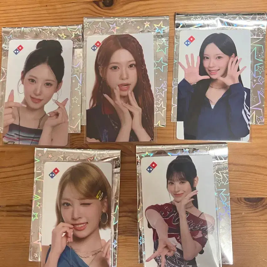 [BUNJANG] Domino's Pizza Lesense Bundle Set 5 Photocards / 도미노피자 리센느 포토카드 5장 일괄