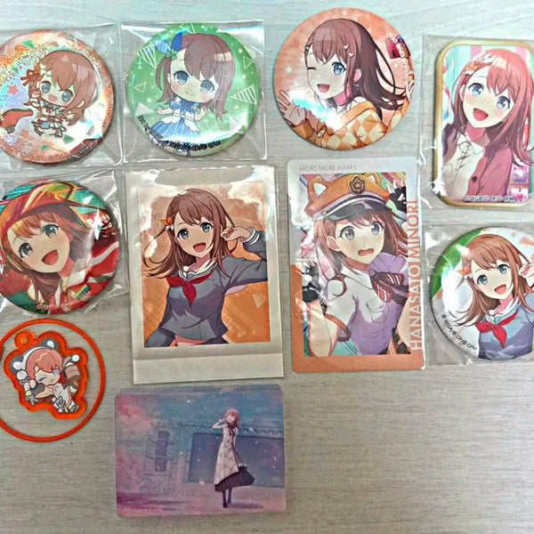 [BUNJANG] Hanasato Minori Pidazole! Epicollect Trading Can Badge Bundle Set / (일괄가격)하나사토 미노리 캔뱃지 이픽카드 노블아트 일괄 프세카