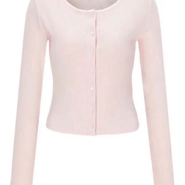 [BUNJANG] Belliar Bloom Cardigan Pink / 벨리아르 블룸 가디건 핑크 워니하우스