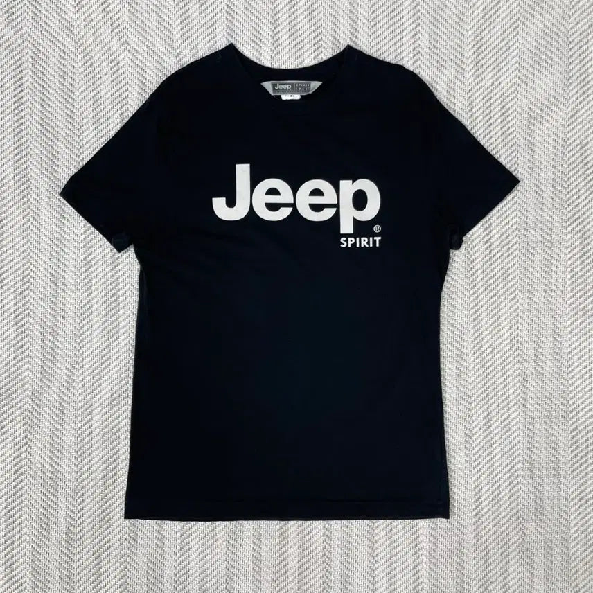 [BUNJANG] Jeep Spirit Black T-Shirt / 지프 스피릿 반팔 티셔츠 블랙 100