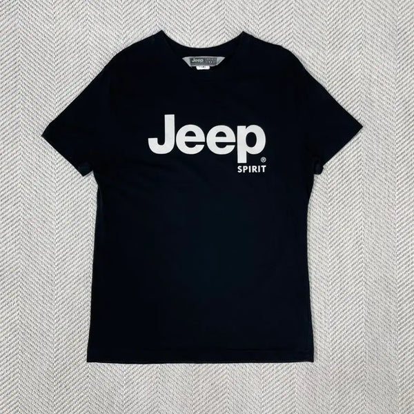 [BUNJANG] Jeep Spirit Black T-Shirt / 지프 스피릿 반팔 티셔츠 블랙 100
