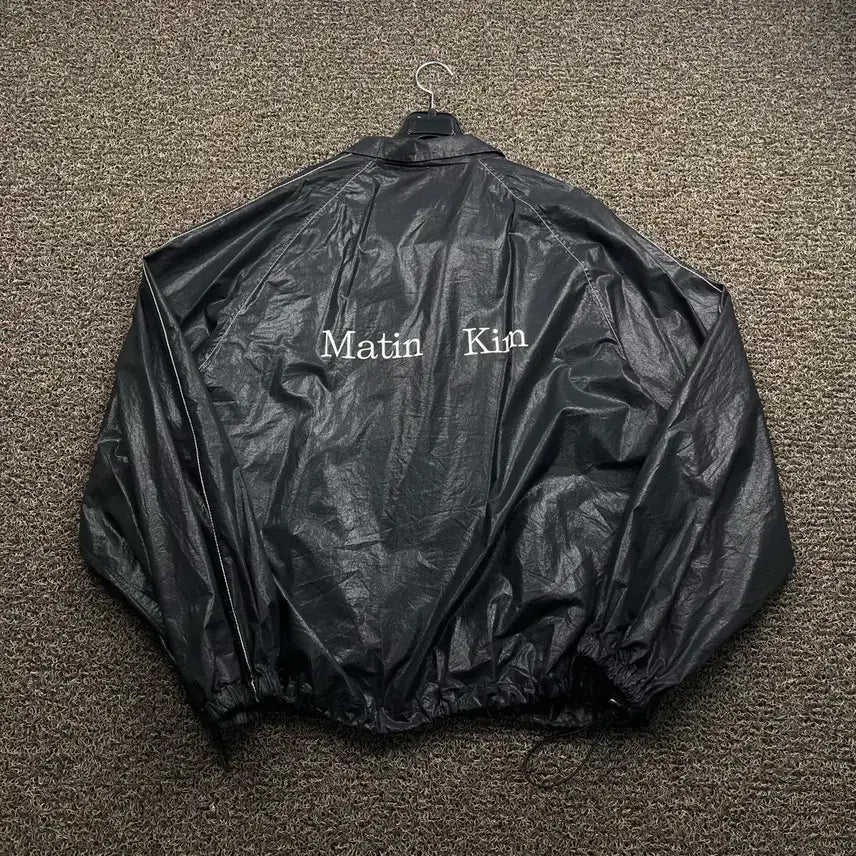 [BUNJANG] Matinkim Black Coated Jacket / 마땡킴 블랙 코팅 자켓
