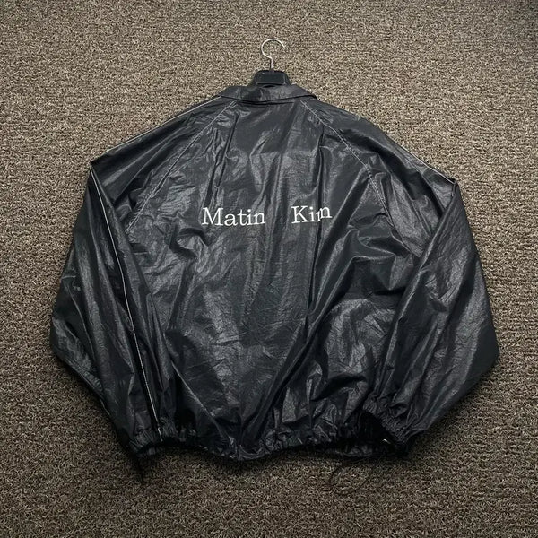 [BUNJANG] Matinkim Black Coated Jacket / 마땡킴 블랙 코팅 자켓