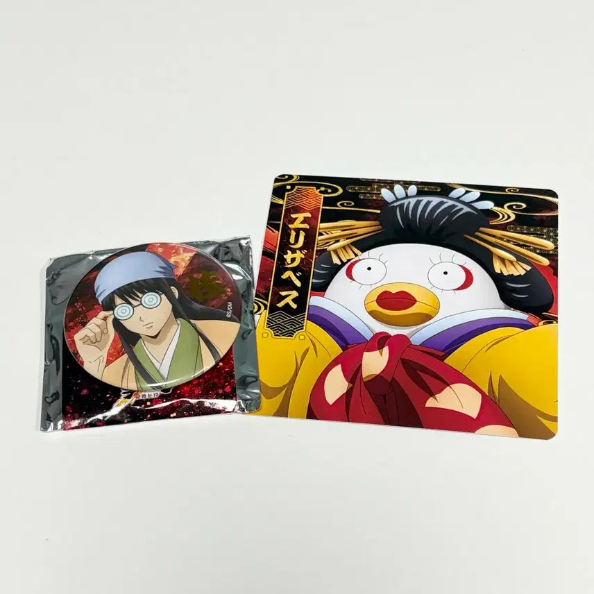 [BUNJANG] Gintama Yoshwara Popup Katsura & Elizabeth Coaster Bundle / 은혼 요시와라 팝업 즈라캔뱃지, 엘리자베스 코스터