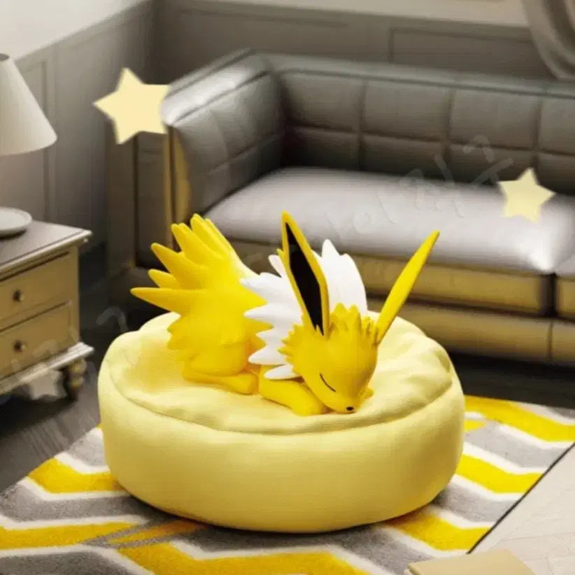 [BUNJANG] Pokemon Sleeping Eevee Figure - Jolteon (Sealed) / [비닐미개봉] 포켓몬스터 잠자는 이브이 피규어-쥬피썬더