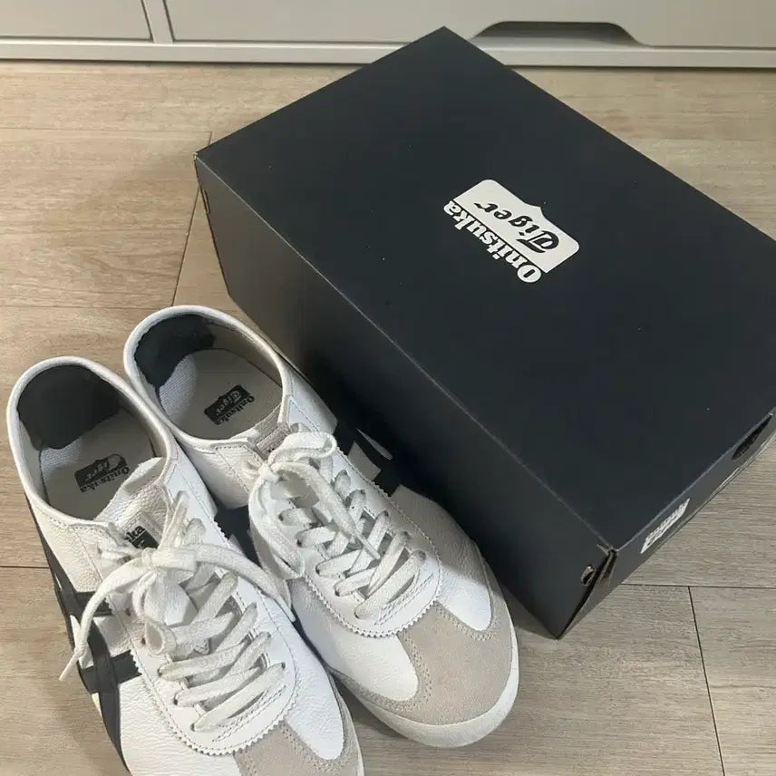 [BUNJANG] Onitsuka Tiger Mexico 66 White Black 26.5cm / 오니츠카 타이거 멕시코 66 화이트 블랙 265사이즈 팝니다.