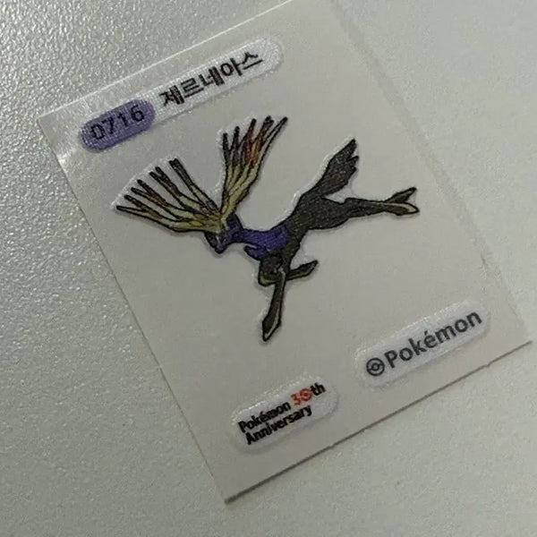 [BUNJANG] Pokemon Xerneas Ditti Seal 30th Anniversary Sticker / 포켓몬스터 제르네아스 띠부씰 30주년 스티커