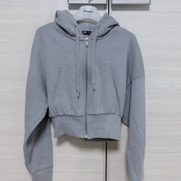 [BUNJANG] Zara Knit Hooded Zip-Up Sweatshirt / 자라zara 니트 후드집업 S