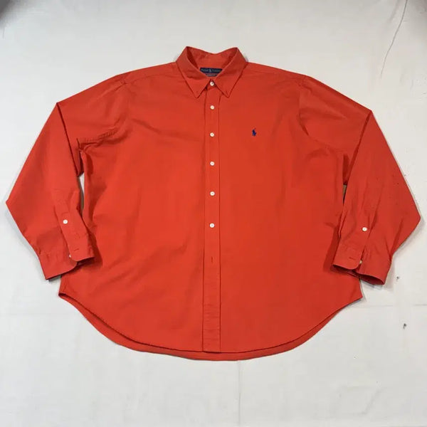 [BUNJANG] Polo Ralph Lauren Classic Fit Solid Shirt Orange XXL / XXL) 폴로 랄프로렌 클래식핏 솔리드 셔츠 주황/오렌지 F5