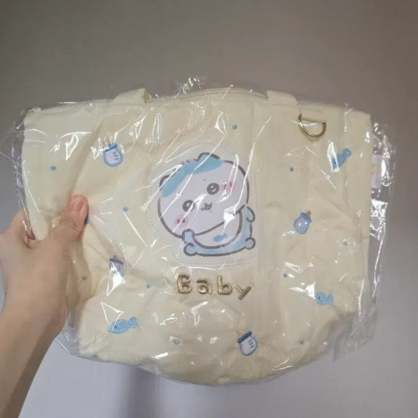 [BUNJANG] Chiikawa Baby Garma Quilting Tote Bag / 치이카와 베이비 가르마 퀼팅 토트백