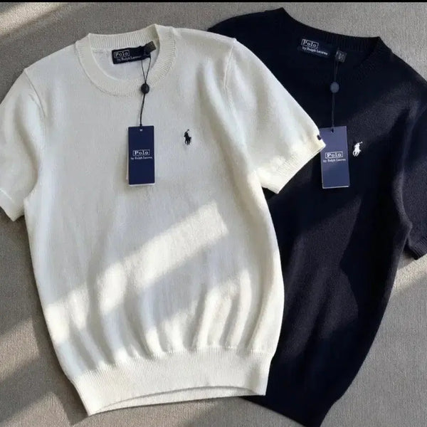 [BUNJANG] Polo Pima Cotton Knit Short Sleeve T-Shirt / 폴로 피마니트 반팔