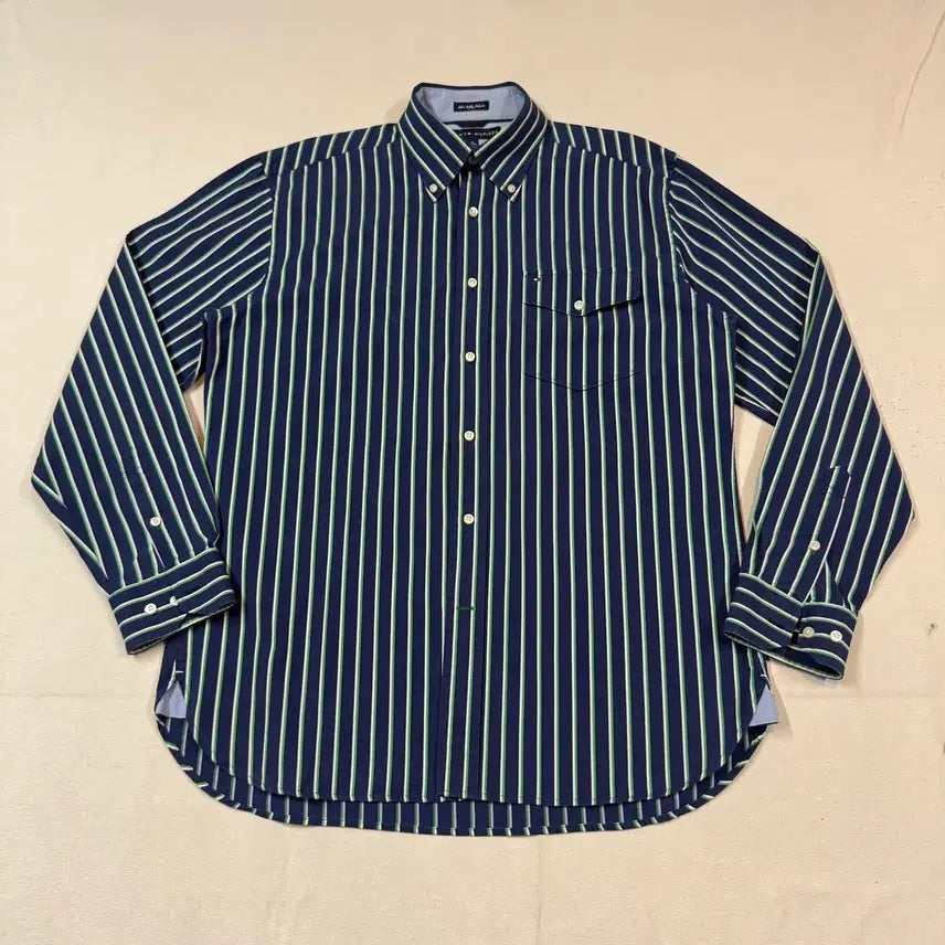 [BUNJANG] Tommy Hilfiger Men's One Pocket Stripe Shirt M / M) 타미힐피거 원포켓 스트라이프 셔츠 F6