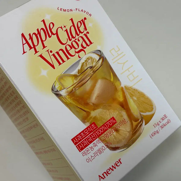 [BUNJANG] Anuer Lessabi Lemon Apple Cider Vinegar Drink (30 count, 450g) / 아뉴어 레사비 레몬맛 애플사이다비니거 애사비 30개입 450g