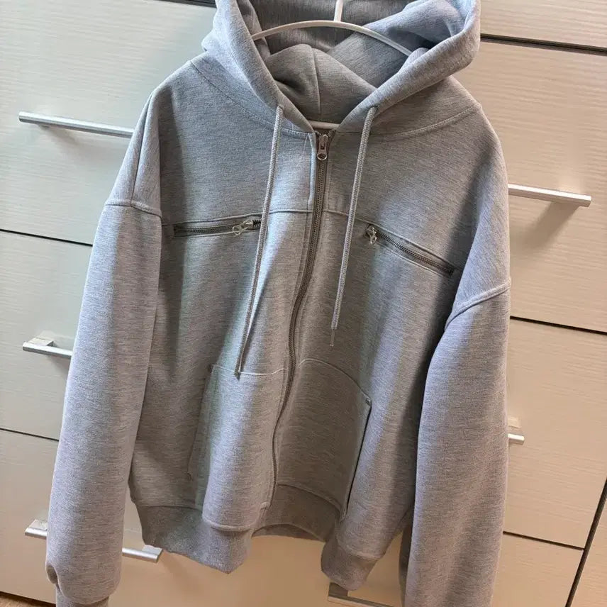 [BUNJANG] Grey Zip-Up Hoodie L / 후드집업 그레이 L