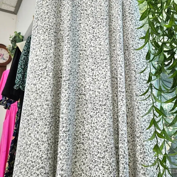 [BUNJANG] Floral Pattern Chiffon Skirt / [새상품]잔꽃 패턴 쉬폰 스커트